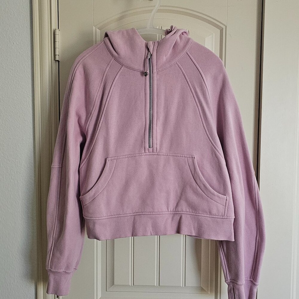 Lululemon half zip scuba with hood